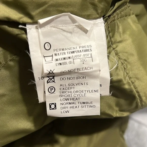 Moncler Olive Green Quilted Down Jacket Sz-0 - Picture 11 of 15